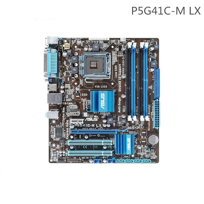 FOR ASUS P5G41C-M LX Motherboard Intel G41 LGA 775 DDR2.