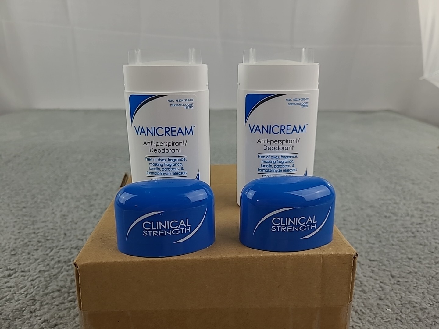 2x Vanicream AntiPerspirant Deodorant Clinical Strength, Solid