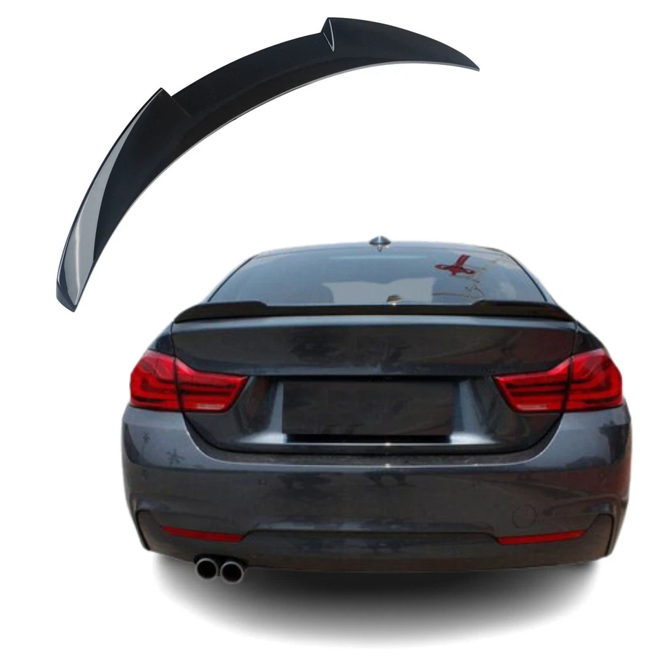 Alerón trasero adecuado para BMW Serie 4 Gran Coupé 4 F36, alerón trasero, diseño V brillo Sc - Imagen 4 de 4