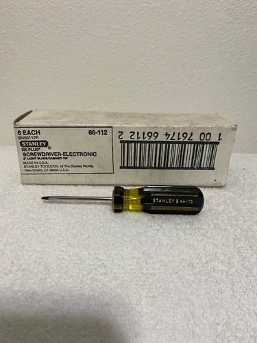 STANLEY SCREWDRIVER CABINET 1/8 x 2" MADE IN USA NEW - 第 1/5 張圖片