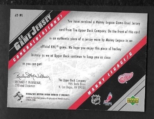 DETROIT RED WINGS AUTOGRAPH JERSEY NHL HOCKEY CARD SEE LIST - Picture 10 of 21