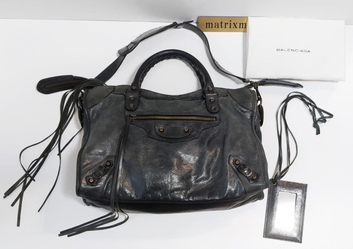 BALENCIAGA シティ Women's Le City Bag Mini With Charms in Black | Balenciaga US