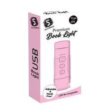 Scribbles Stationery LED USB Clip on Unique Bedtime Reading Booklight Pink 5y+