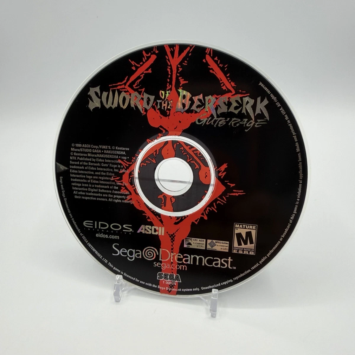 〇Gb右1274 当時物 ザ・クエスト PC-9801PC-8801 ディスク Sega Dreamcast Sword of the Berserk: Guts' Rage Video Games for