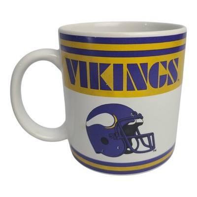 Vintage Minnesota Vikings Coffee Mug Russ Berrie NFL Officially Football Cup
