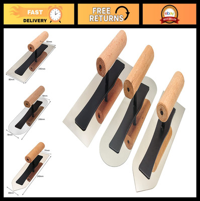 3PC Stainless Steel Venetian Plaster Trowel Set - Art & Paint Finishing Tools