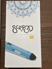 SCRIB3D P1 3D Printing Pen with Display - 3D Pen  Charger  3 Starter Colors