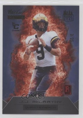 2023 MATTE Rookie Special Edition Chase Blue - Red Flames 9/25 JJ McCarthy 0u1n