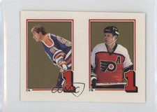 1987-88 O-Pee-Chee Album Stickers Wayne Gretzky Mark Howe #176-174 HOF tv5