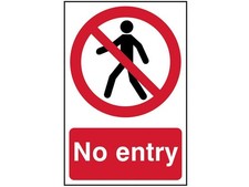 Image of Scan - No Entry - PVC Sign 200 x 300mm