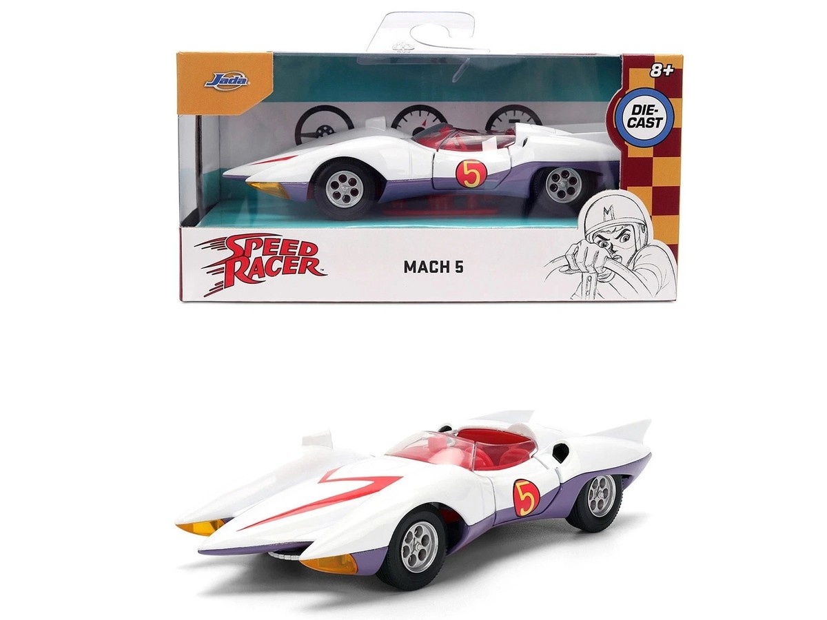 JADA SPEED RACER MACH 5 1/32 DIECAST MODEL CAR WHITE 35882 | eBay