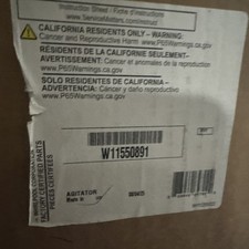 Whirlpool W11550891 Genuine OEM Washer Agitator Assembly Replacement Part - Repl