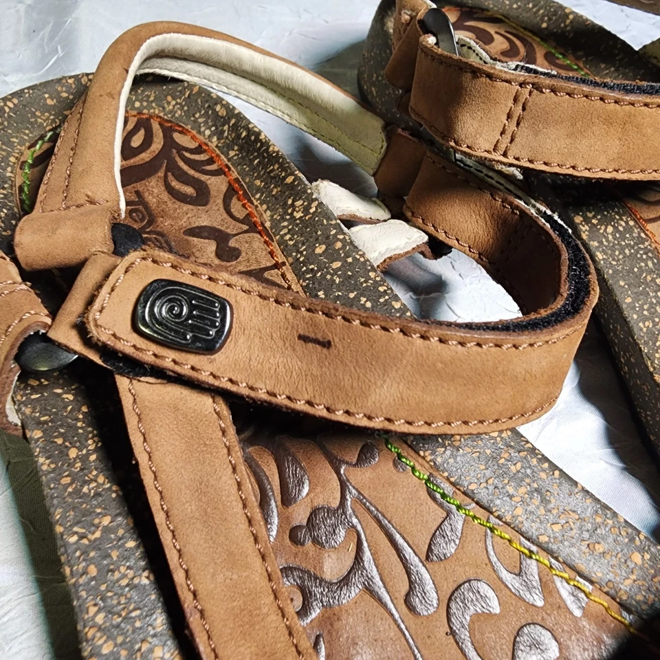 Teva Ventura Cork Sandals Women's Size 8.5 6510 Strappy Adjustable Comfy Boho - Image 2 of 4