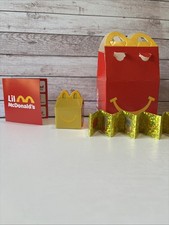 McDONALD'S 2025 Lil McDonald's 21 GOLD HAPPY MEAL BOX Miniature Kids TOY