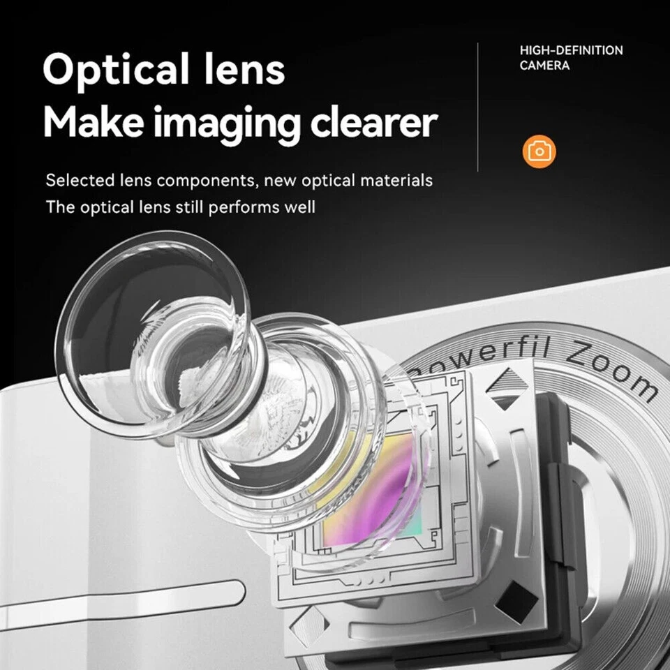 Digitalkamera Fotokamera Kompaktkamera 1080P Fotoapparat 16X 64GB Zoom Kamera HD - Bild 3 von 4