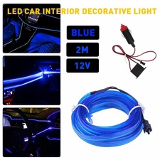 Car Interior Trim Strips Universal Blue Molding Line Decorative Accessories