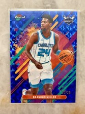 BRANDON MILLER 2025-26 TOPPS FINEST Blue Geometric RARE #248 HORNETS #22/25