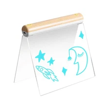 Kids Drawing Board 7-Color Lights Dry Erase LED Doodle Board Kids