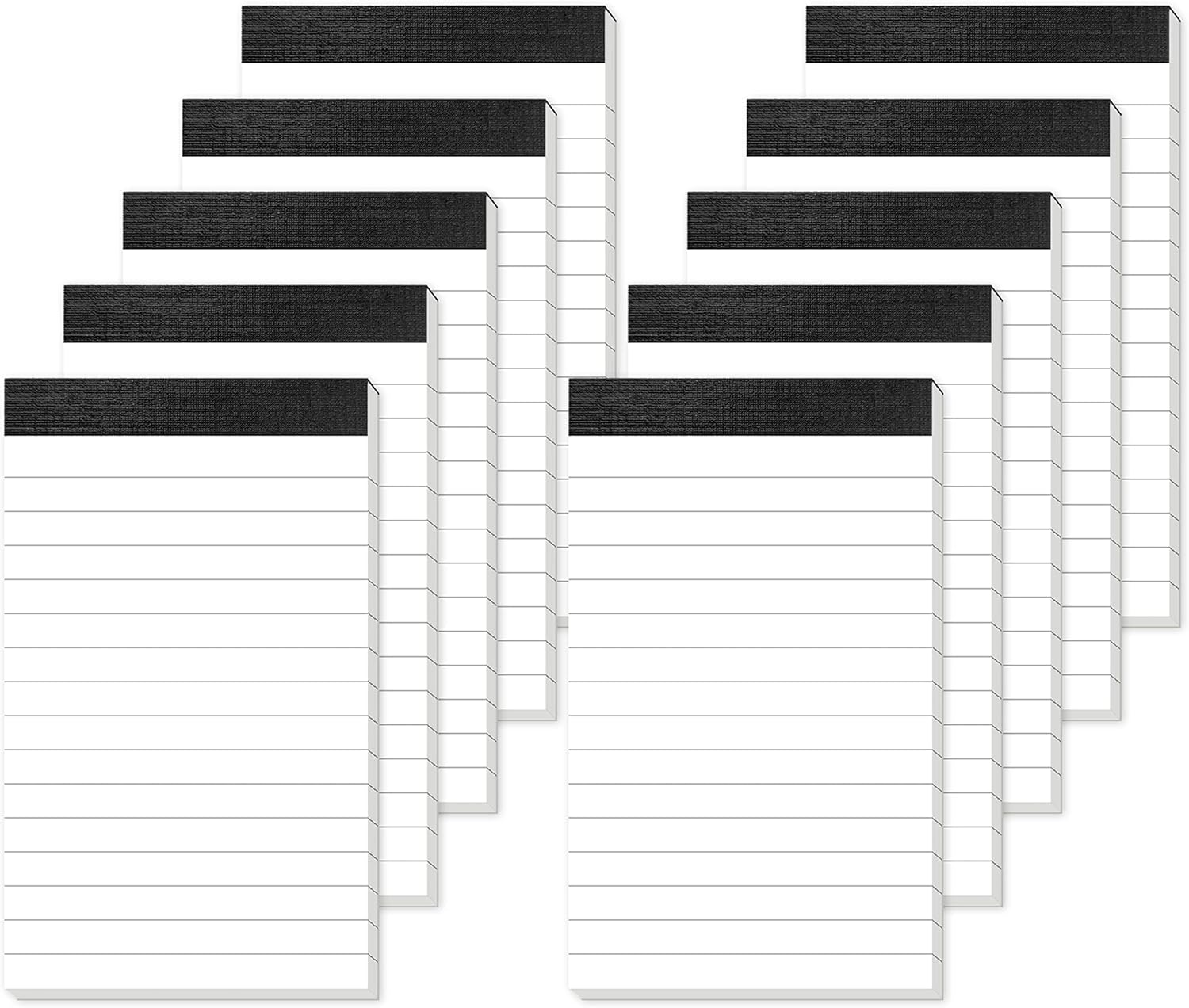 10 Pack A7 Small Notepads Refills Memo Pads 3X5 Inch Lined Writing Note Pads wit