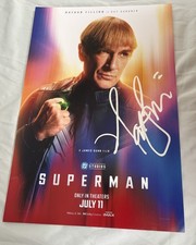 Nathan Fillion Signed 12x18 Photo Superman Guy Gardner