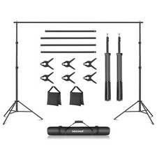 Neewer Photo Studio Backdrop Support System, 10ft/3m Wide 6.6ft/2m High 9120