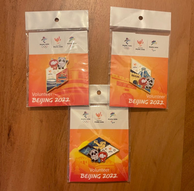 Beijing 2022 Olympic Souvenir Pin- Volunteer Pin (Set)