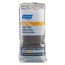 Norton 68114 00 Grade Very Fine Steel Wool Pad 3 x 4 x 8 in.