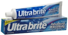Ultrabrite Fluoride Toothpaste Anticavity Whitens Teeth Clean Mint Flavor 6 oz