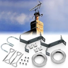 Y-Type Chimney Antenna Mounting Kit with Galvanized Steel 18 Ft Straps & Hardwar