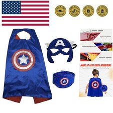 Superhero Capes and Masks for Kids - Satin Capes and Felt Masks for Boys