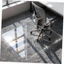 Tempered Glass Chair Mat for Carpet 36" x 48" Heavy 36"x 48"x 1/5"Thick Clear