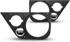 DS18 JK-BD-LR Jeep JK JKU Back Door Panels Pair Fit 6" Midrange + Tweeter Pods