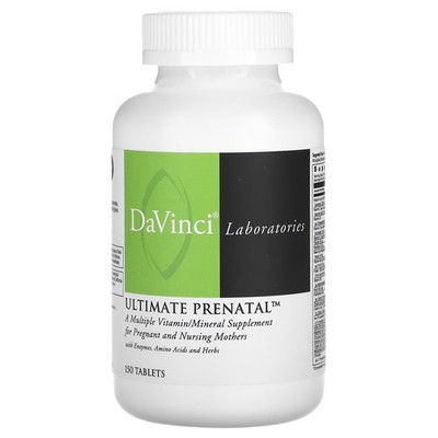 2 X DaVinci Laboratories of Vermont, Ultimate Prenatal, 150 Tablets