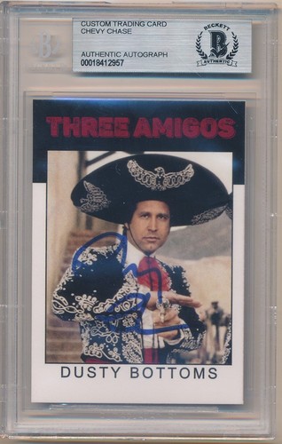 CHEVY CHASE 1986 VARIATION SIGNED AUTOGRAPH DUSTY BOTTOMS BGS AUTHENTIC AUTO SP