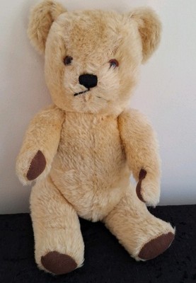 Deans Vintage blond Mohair 13 cm groß Gelenk Bär Glocke im linken Ohr