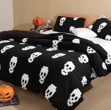 Comforter Cover Duvet Black And White Velvet Micro Fiber Queen