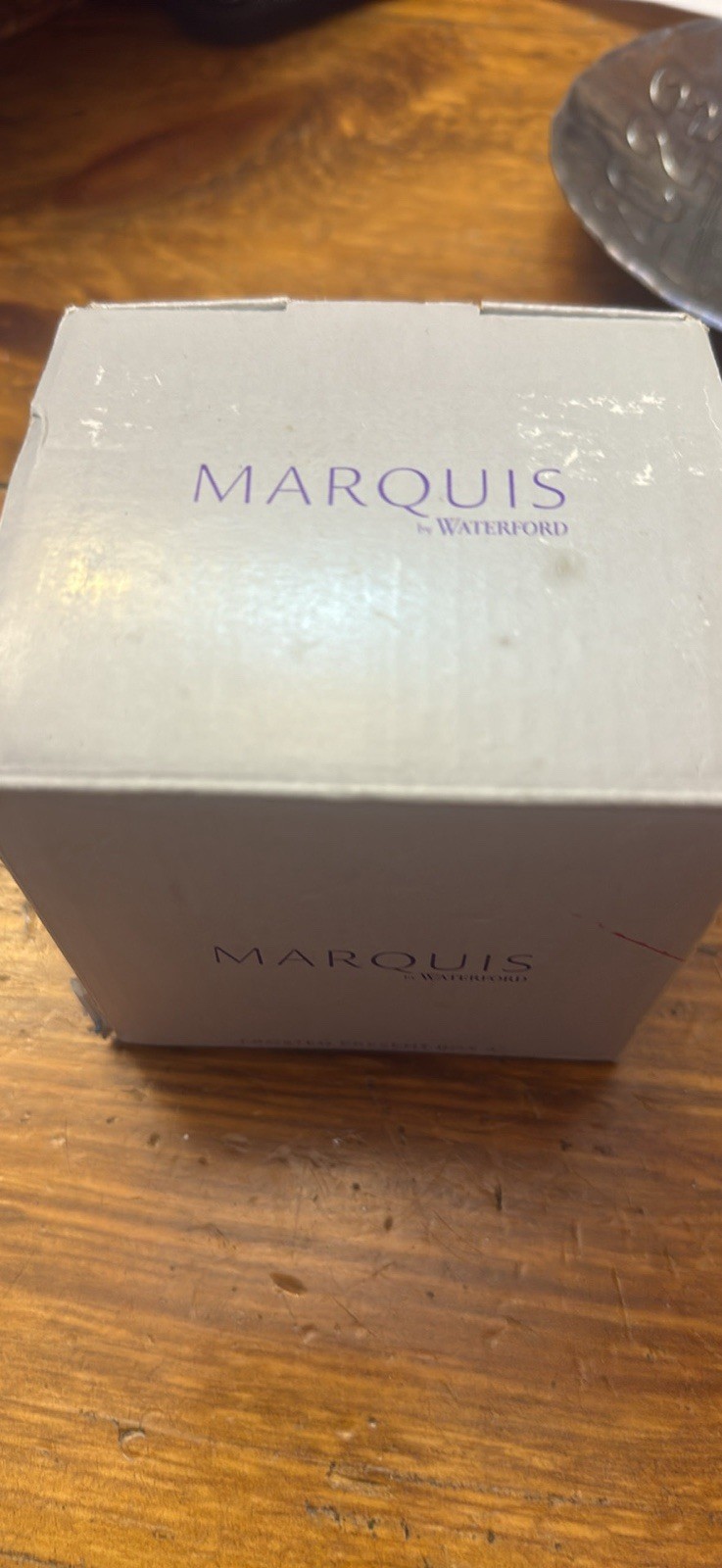 Marquis By Waterford Frosted Present Box New NIB Trinket Storage