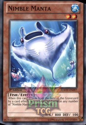 1st Ed Flinker Manta GAOV-DE097 Yugioh
