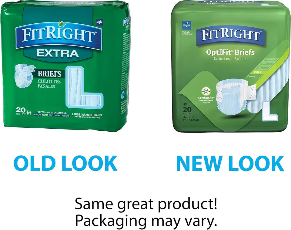 Calzoncillos FitRight OptiFit extra para adultos, pañales para incontinencia 80 unidades, neutros  Foto 2 de 4