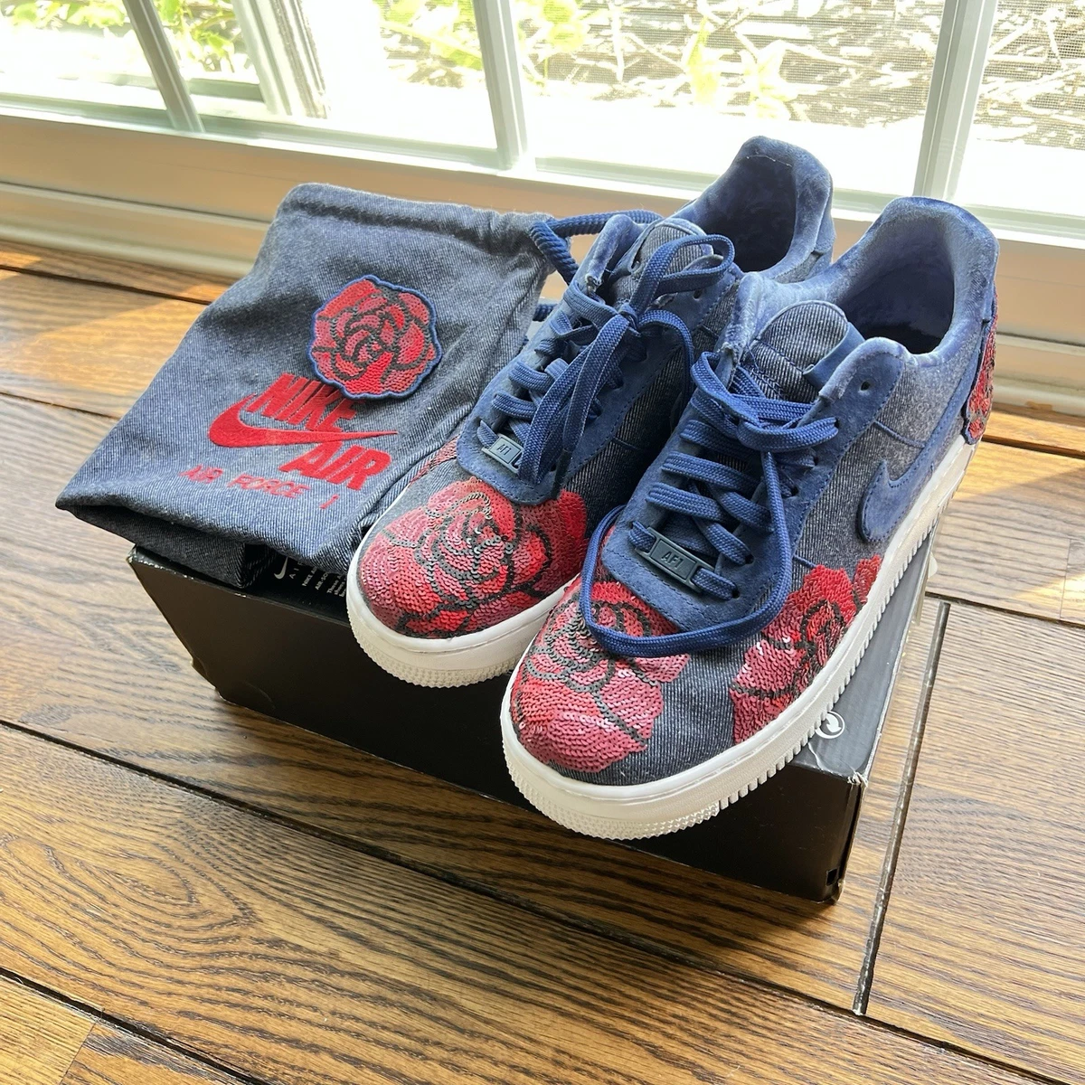 Nike Air Force 1 Floral Sequin 2017 - 898421-401 W for sale | eBay