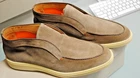 SANTONI GENUINE REINDEER LEATHER SLIP ON NEW 45.5 650.00 CART. SAN-26A4