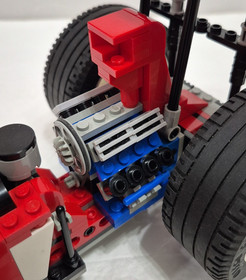 LEGO Model Team: Red Fury (5533) dragster NOT Complete, missing pcs/instructions