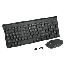 Wireless Keyboard and Combo with USB C USB A Receiver-Full Size Type c Keyb...