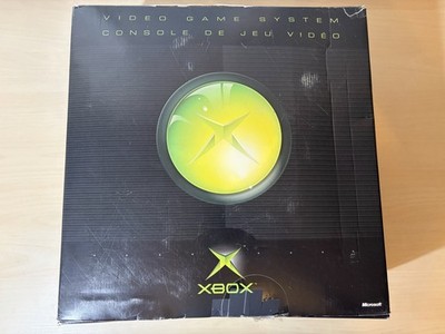 New In Box Microsoft Xbox Original Black Game Console System