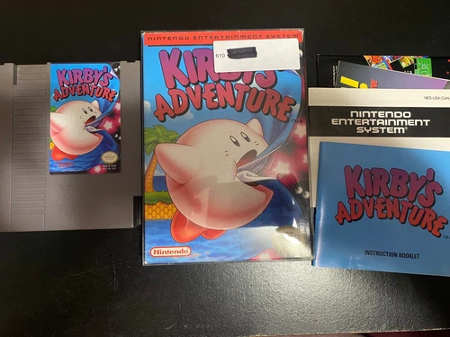 Kirby's Adventure (Complete in Box ) - NES - Very Good Condition