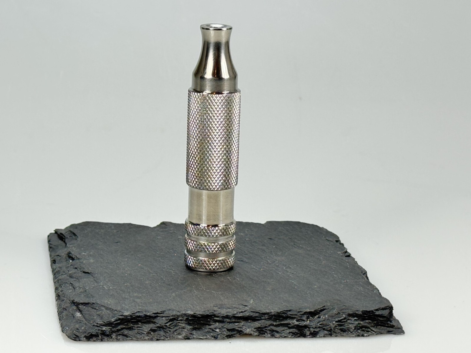 CNC Stainless Steel Replacement Safety Razor STUBBY SHORT 3.0" Inch Handle Only