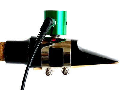 PiezoBarrel V1 Pickup w Bari Esprit Tenor Sax mouthpiece with ligature and cap