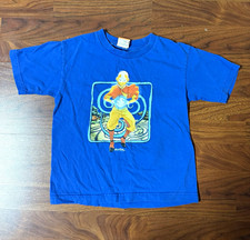 Nickelodeon Avatar: The Last Airbender Aang Blue Cotton Graphic Tee Kids XS
