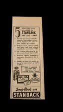 1953 Stanback for Quick Headache Neuralgia Relief B&W Vintage Print Ad