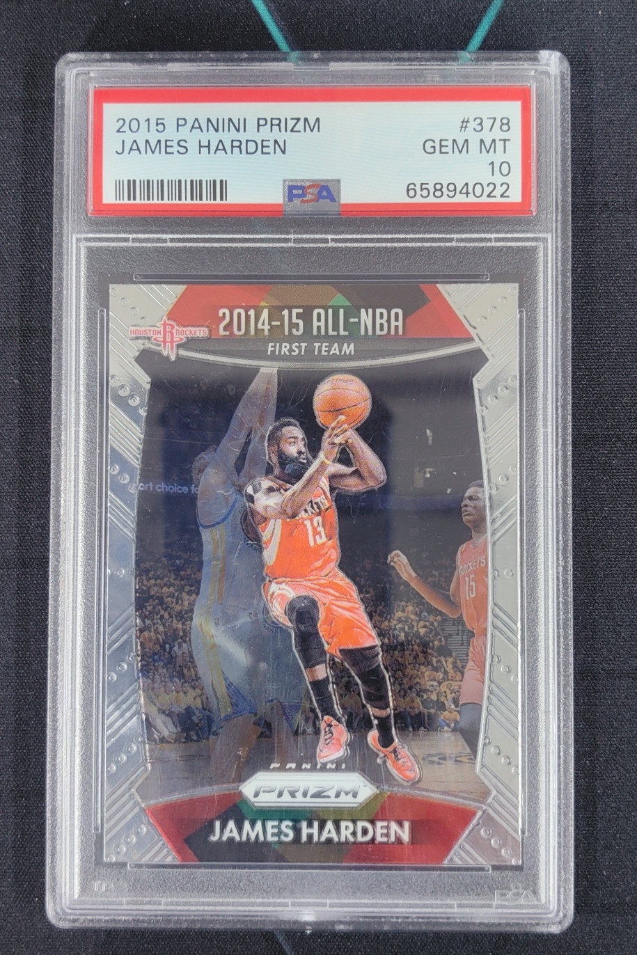 2014-15 Panini Prizm James Harden All-NBA First Team #378 PSA 10
